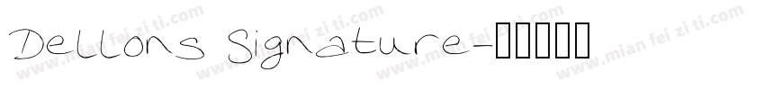 Dellons Signature字体转换